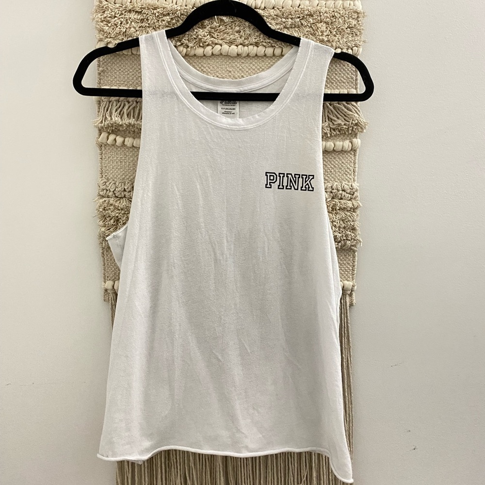 Pink White Tank